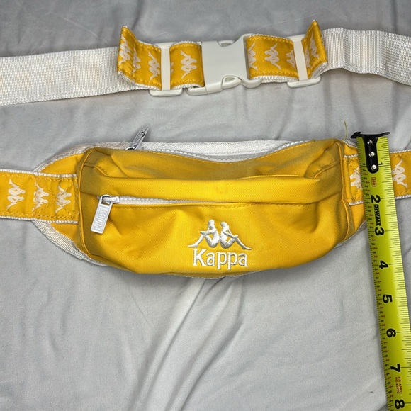 Kappa yellow belt bag size small with 2 zippered compartments - Picture 7 of 9